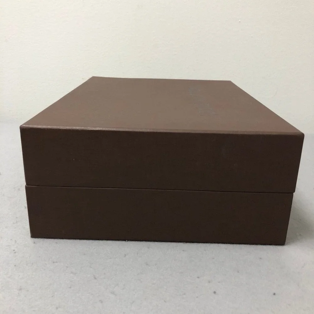 Louis Vuitton Shoe Box and Dust Bag Brown Yellow Packaging Set 13.25x9.5x4.5